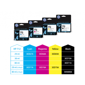 HP 712 de 29 ml Cian cartucho de tinta DesignJet (3ED67A) :: HP Store ...